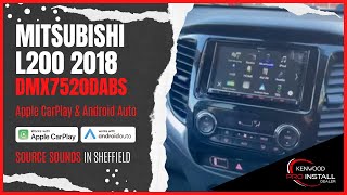 GREAT MITSUBISHI L200 install Apple CarPlay Android Auto DMX7520DABS [upl. by Eneli]