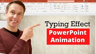 PowerPoint Text Animation  Typing Text Effect  Typewriter Effect [upl. by Lehman]