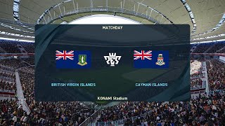 British Virgin Islands vs Cayman Islands 04092024 CONCACAF Nations League PES 2021 [upl. by Morganstein]