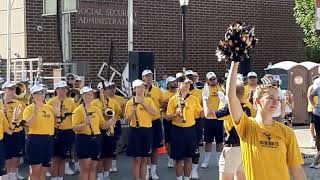 WVU Marching Pep Band 2024  2nd Performance at quotMountaineer Main Streetquot August 24 2024 [upl. by Yaeger]