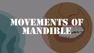 Movements of the mandible [upl. by Airamas341]