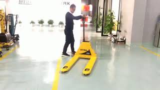 STAXX PPT15  2 semi electric pallet truck  Upright driving [upl. by Gratt428]