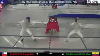 Panam Champs 2024 SMF  L16  Leopoldo Alarcon CHI v Thomas Esteban Aguinaga Procel ECU [upl. by Tiphane]