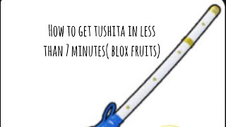 How to get tushita sword bloxfruits [upl. by Swayder116]