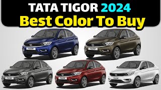 Tata Tigor Color Options 2024  Best Colour to Buy inTATA TIGOR [upl. by Charlean404]