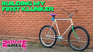 Building My First Klunker Retro Commuter Bike Build Restoration MTB [upl. by O'Gowan]