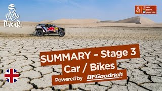 Summary  CarBike  Stage 3 Pisco  San Juan de Marcona  Dakar 2018 [upl. by Mano]