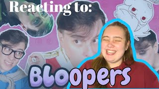 Reacting to BLOOPER REEL A New Bloop  PART 2 Sanders Sides by Thomas Sanders [upl. by Devad]