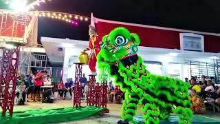 01 Lion Dance Performance Wat Hiranruji Worawihan [upl. by Nibaj114]