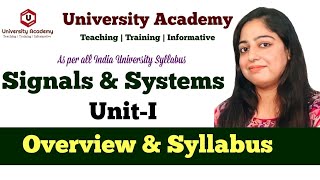 SS1 Signals amp Systems Syllabus  BTech 2nd Year Electrical amp Electronics AKTU Syllabus [upl. by Norat]