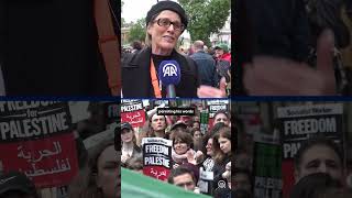 Demonstrators gathered outside Downing Street in London to protest ongoing Israeli genocide in Gaza [upl. by Stav289]