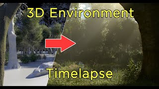 Realistic 3D Environment in 5 mins  Timelapse [upl. by Enreval]