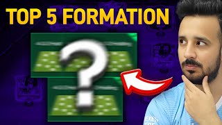 TOP 5 META FORMATIONS FOR H2H  FC MOBILE 25 [upl. by Ahsenat]