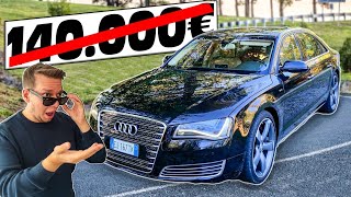 500cv e LUSSO al Prezzo di una VW GOLF  Audi A8L W12 ESAGERATA [upl. by Teodor]