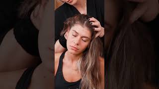 ASMR relaxing neck and facial massage for girl Lilia asmrmassage [upl. by Pool841]