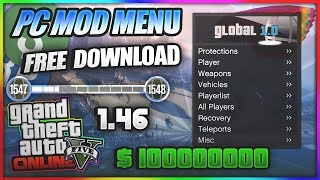 GTA 5 PC Online 146 Mod Menu  Global 10 w Stealth Money 10Mil  Unlock All FREE DOWNLOAD [upl. by Placia]