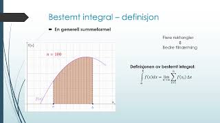 Bestemt integral definisjon [upl. by Erland]