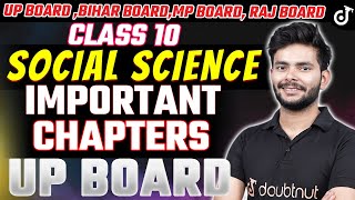 Class 10 Social Science Most Important Chapters UP Board  Amit Sir class10preparation [upl. by Oba]