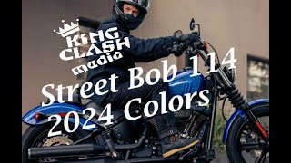 Harley Davidson Street Bob 114  2024 colors [upl. by Ebberta]