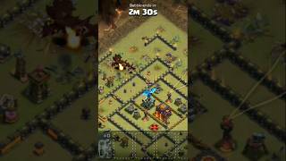 Town Hall 10 destroying Town Hall 10 baseytshorts shorts coc wildgaming gaming [upl. by Carena]