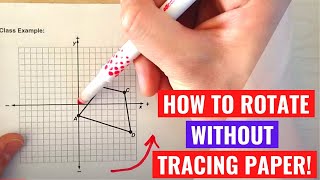 Rotations on a Coordinate Grid without tracing paper [upl. by Allyce]