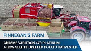 Finnegan’s Farm  Grimme Varitron 470 Platinum  4 Row  Self Propelled Potato Harvester [upl. by Ioyal]