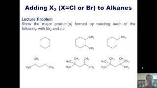 Chapter 12 – Radical Chemistry Part 2 of 6 Halogenation of Alkanes [upl. by Bessy]