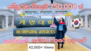 How l got into Keimyung university in Korea  කොරියාවේ කැම්පස් එකකට ආපු විදිය සහ සම්පූර්ණ වියදම [upl. by Yukio]