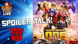 Transformers One Spoiler Talk  RodimusPrimal LIVE [upl. by Papke582]