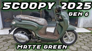 NEW SCOOPY TERBARU 2025 MATTE GREEN LEBIH RINGAN  REVIEW LENGKAP [upl. by Redliw]