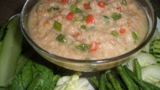 Cambodian Food Tuna Fish Vegetable Dip Teuk Kreung [upl. by Avera]