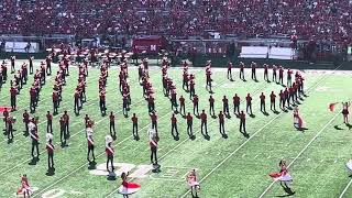 The Cornhusker Marching Band Olympics Halftime 83124 CMB GBR [upl. by Wymore]