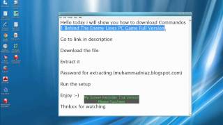 How To Download Commandos 1 Behind The Enemy Lines PC Game Full Versionwmv [upl. by Aerdnaz]