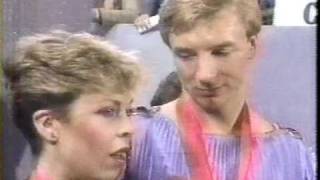 Interview with Torvill amp Dean GBR  1984 Sarajevo Ice Dancing Free Dance US ABC [upl. by Elvia]