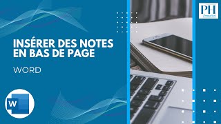 Word  Insérer des notes en bas de page [upl. by Leahcir293]