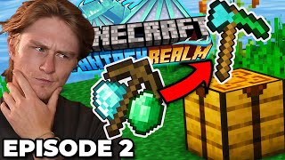 FANTASY REALM MINECRAFT Ep 2  Custom Tools Tetra Mod [upl. by Ramirolg]