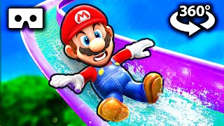 360° VR  SUPER MARIO WATERSLIDE [upl. by Releyks]