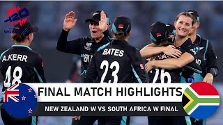 South Africa Vs New Zealand Women Final T20 World Cup Match Highlights 2024 l RSAW vs NZW Final 2024 [upl. by Berardo]