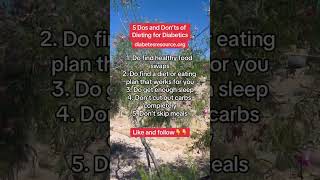 5 Dos and Don’ts of Dieting for Diabetics diabetic [upl. by Ancel221]