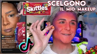 SKITTLES CHOOSES MY MAKEUP 🍬 tik tok challenge  Antonio Di Matteo [upl. by Chappie]