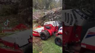 Clearance work with Ventrac 4520 and Tough Cut ventrac golf winter Mower tractor [upl. by Qifahs]