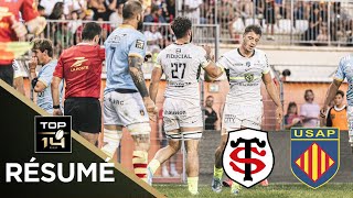 Résumé partie complète Stade Toulousain vs USAP  Match amical 2024 [upl. by Nnylrebma]