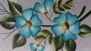 FABRIC PAINTING TUTORIAL FABRIC PAINTING ON CLOTHES FABRIC PAINTING DESIGNS [upl. by Canale]