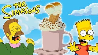 CHOCOLATE CALIENTE ☕ de Ned Flanders de LOS SIMPSONS 🔥 HOT COCOA [upl. by Franci]