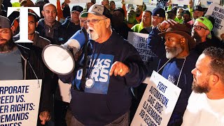 LIVE US dock workers strike in Baltimore [upl. by Eentroc]