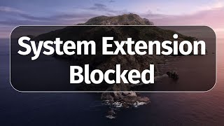 System Extension Blocked  Mac 2020 FIX [upl. by Laira304]