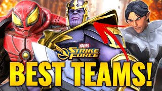 BUILD THEM NOW Top 10 Teams in Marvel Strike Force  July 2024 [upl. by Kcerred422]