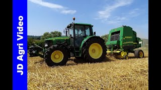 Straw Baling 2019  John Deere 6320  582  Stro persen  Korbach D  Stroh Pressen [upl. by Eduino795]