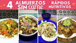 4 almuerzos SIN carne nutritivos y rendidores  Cocina de Addy [upl. by Isleen482]