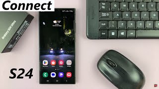 How To Connect Wireless Keyboard amp Mouse To Samsung Galaxy S24  S24 Ultra [upl. by Ellery]